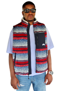 Stussy Striped Sherpa Vest Multi