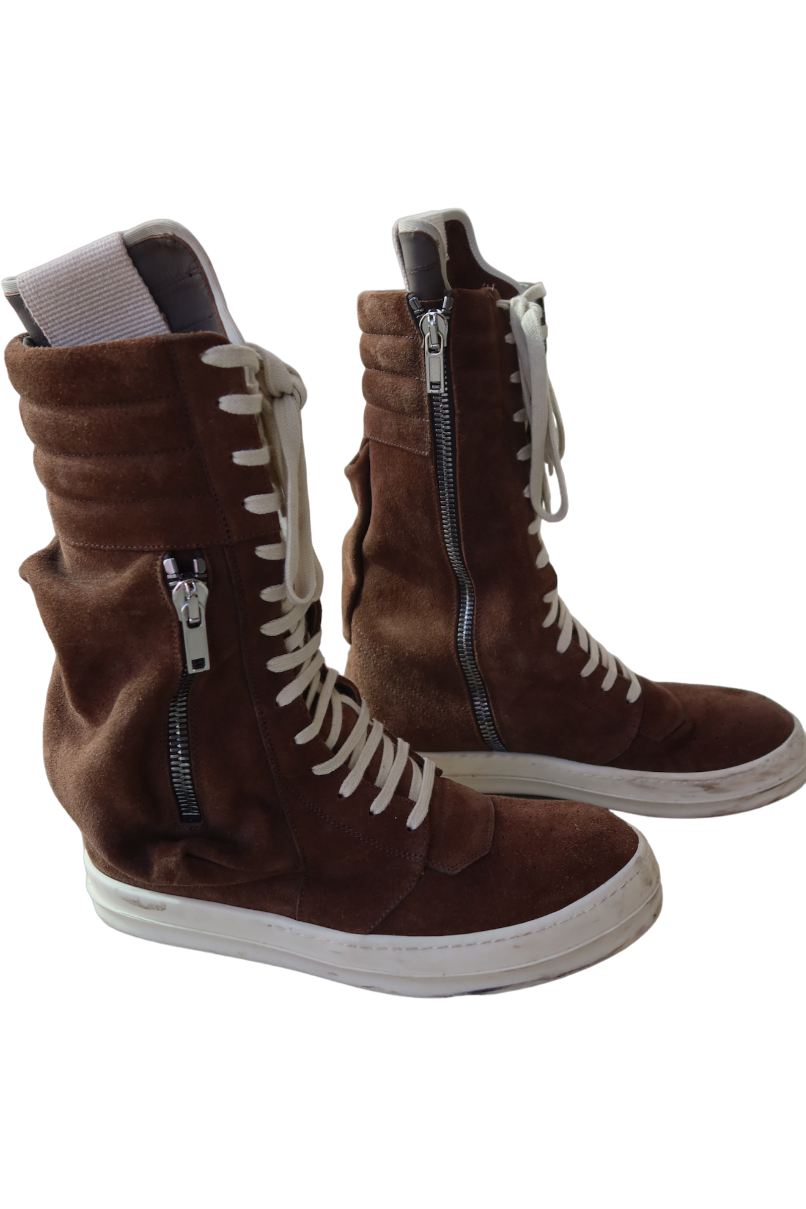 Rick Owens Taupe Suede Cargobasket