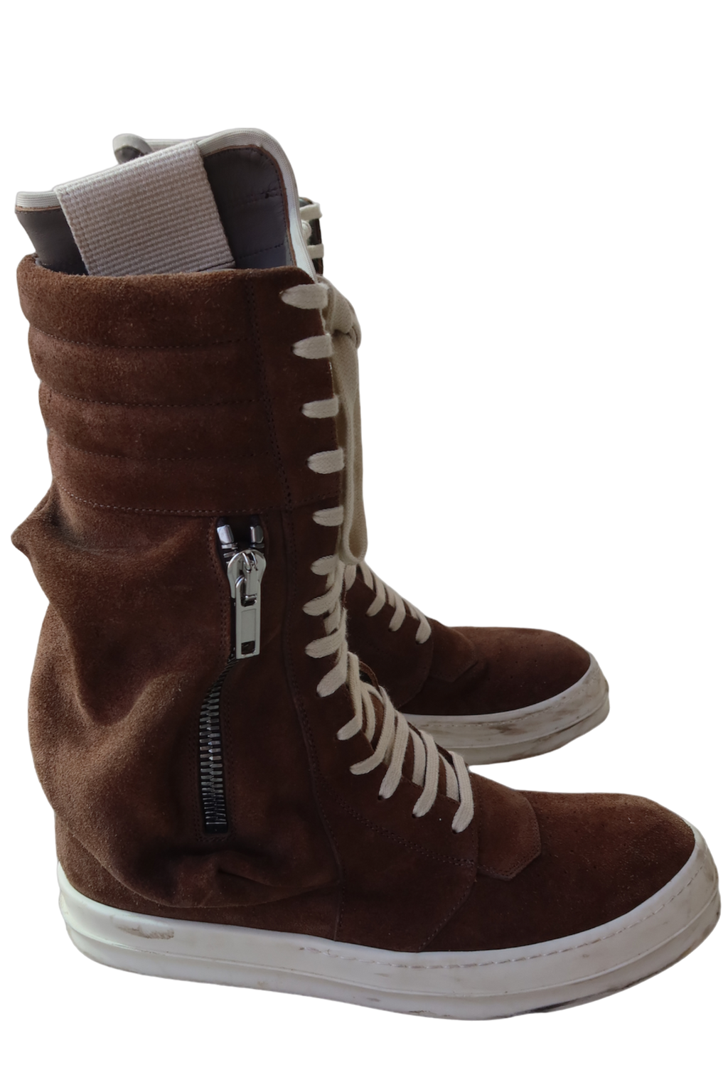 Rick Owens Taupe Suede Cargobasket