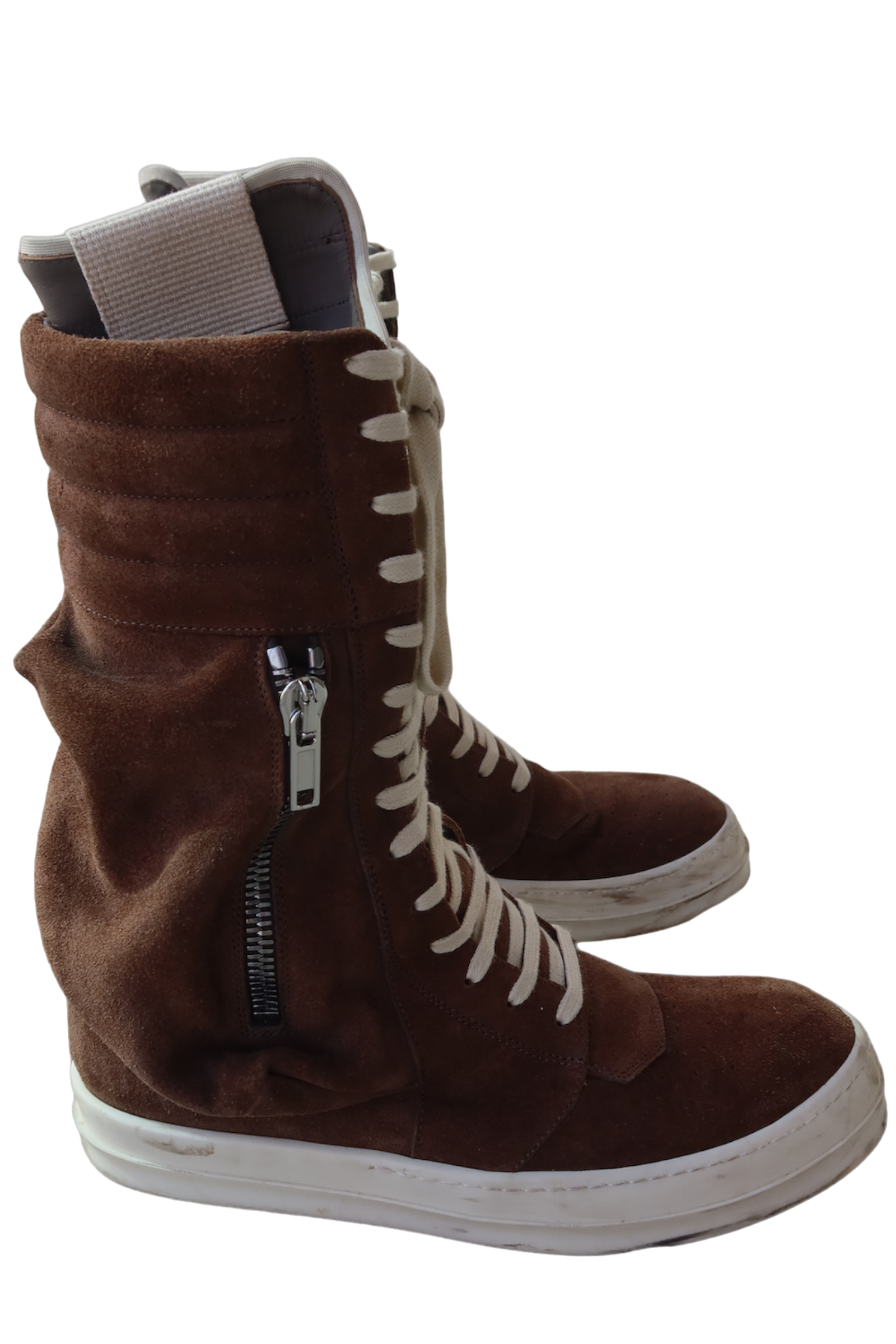Rick Owens Taupe Suede Cargobasket