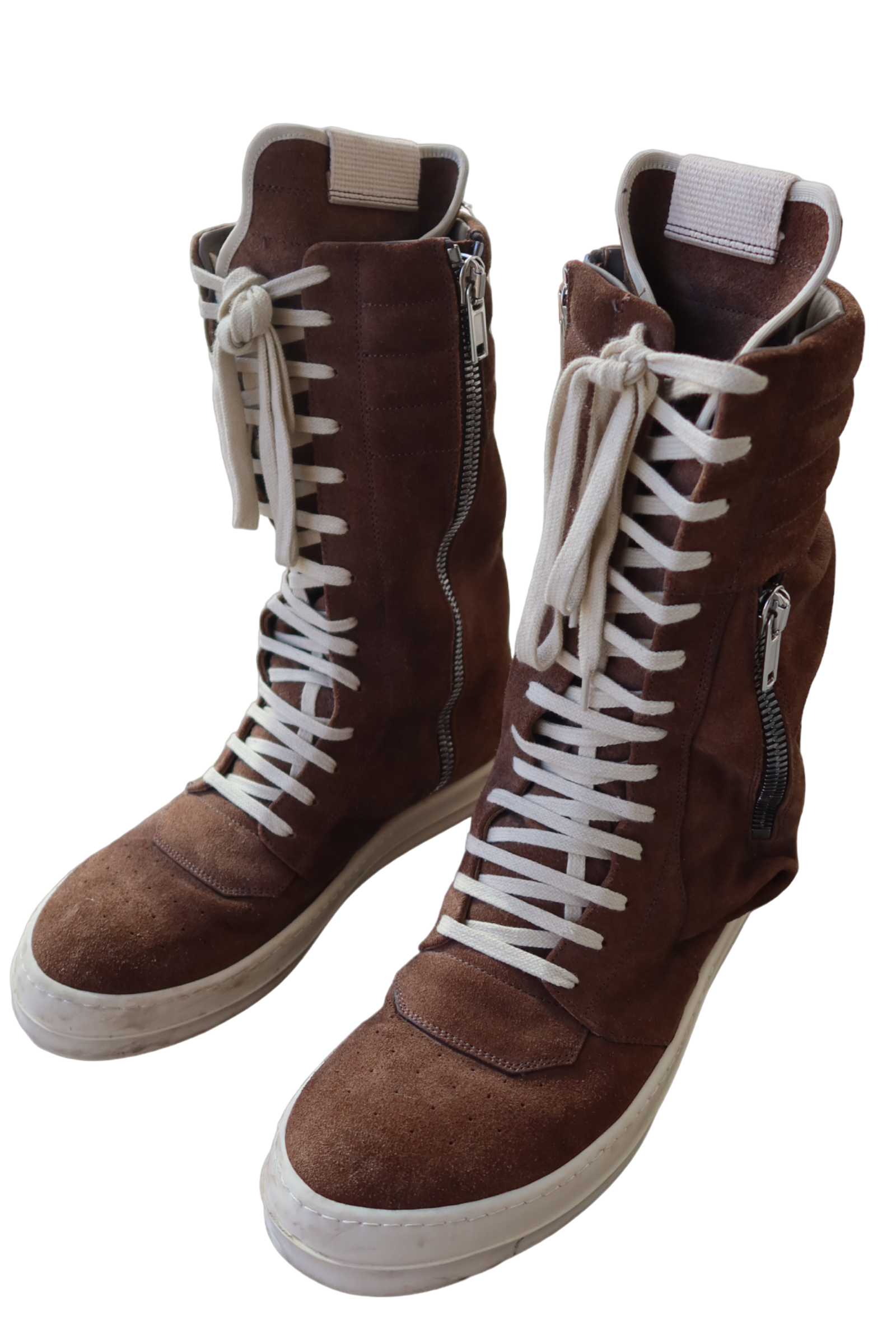 Rick Owens Taupe Suede Cargobasket