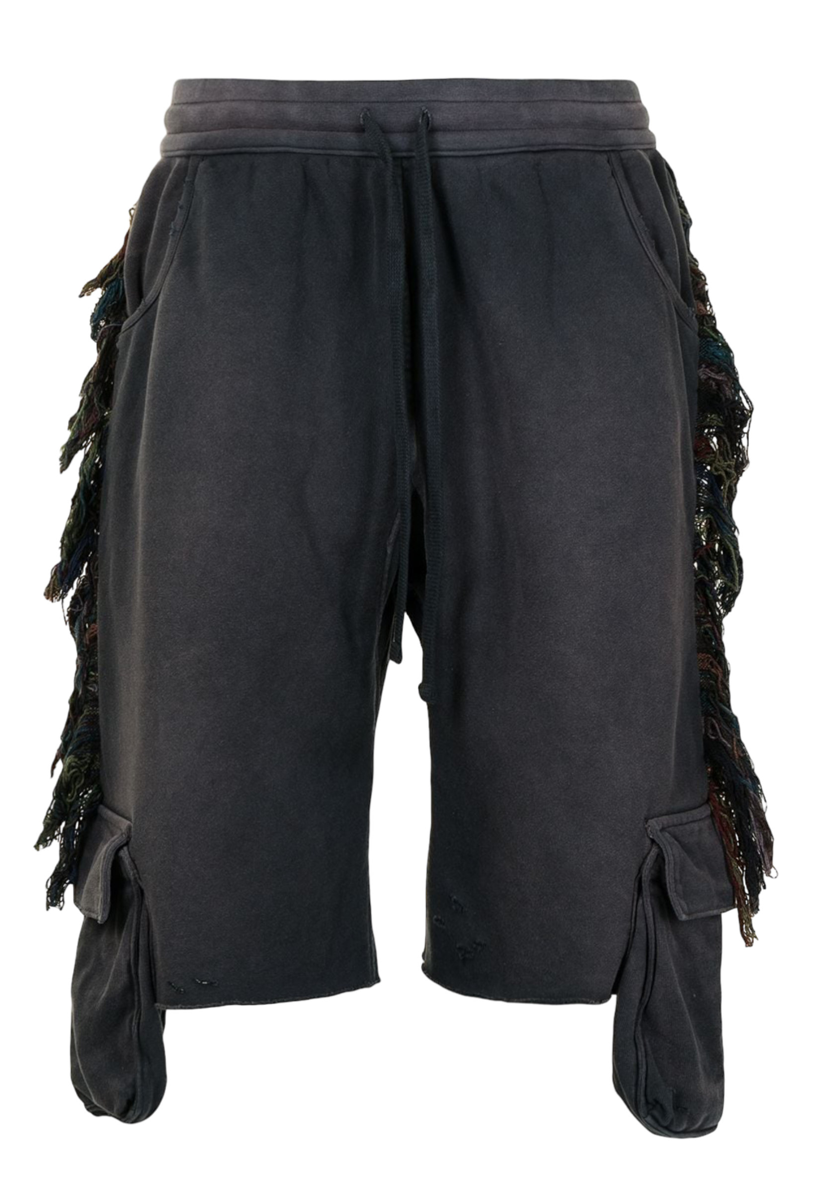Alchemist fringed-stripe shorts