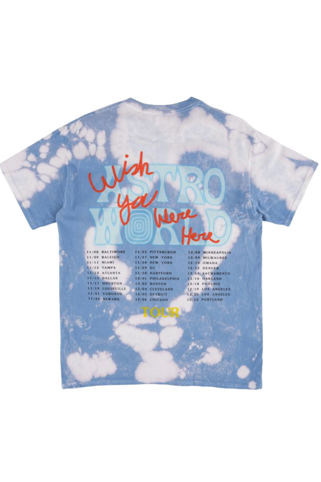 ASTROWORLD  No Bystanders Tye-Dye  T-shirt