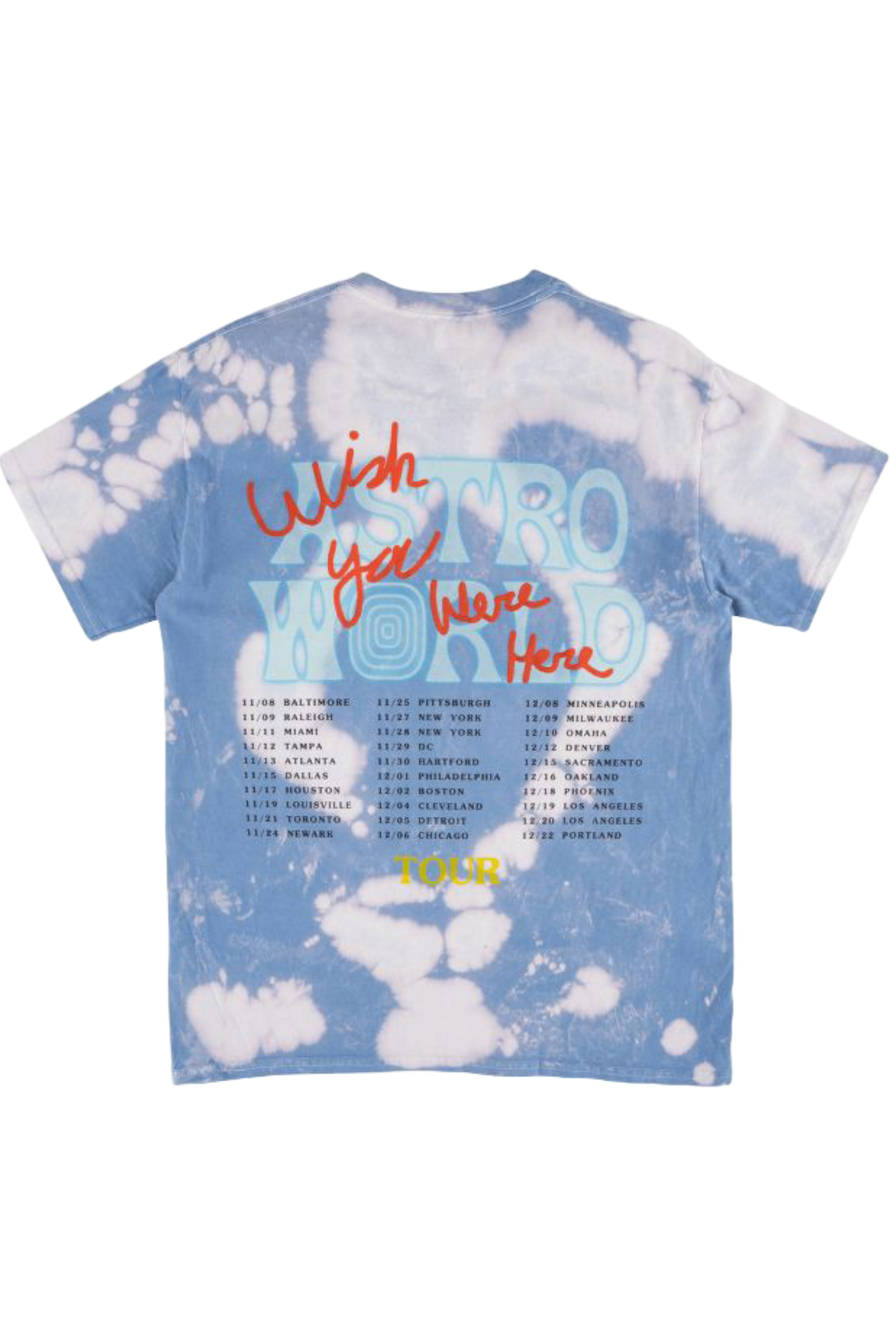 ASTROWORLD  No Bystanders Tye-Dye  T-shirt